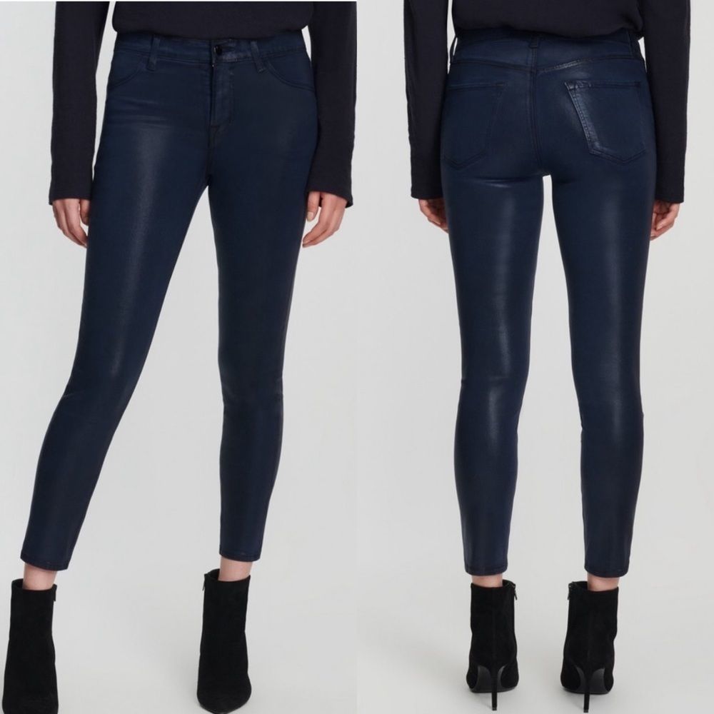 J BRAND ALANA HIGH RISE coated jeans